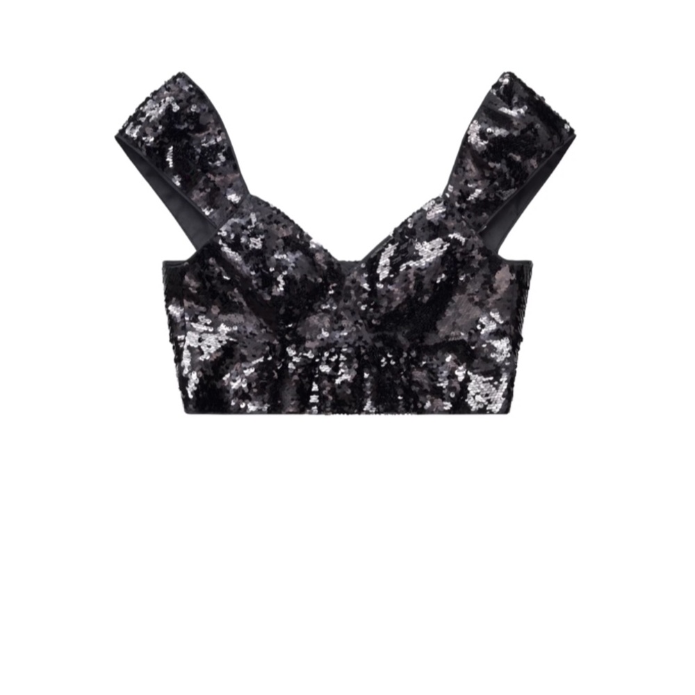 SOLD Simone Rocha x H&M cropped sequin top